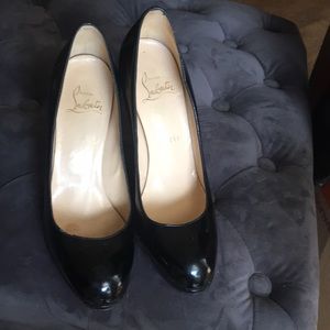 Patton leather Louboutin heels size 5:1/2. Or 36